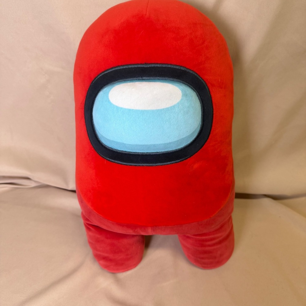 Among Us Red Crewmate Plush Stuffed Animal Toy 15 Inch Large Soft Figure